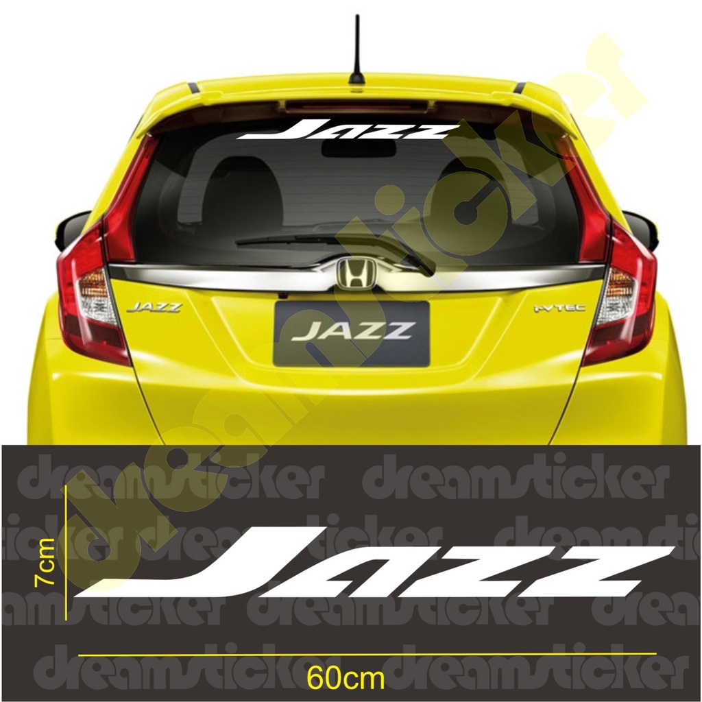 Sticker Stiker Mobil Honda Jazz Kaca Belakang