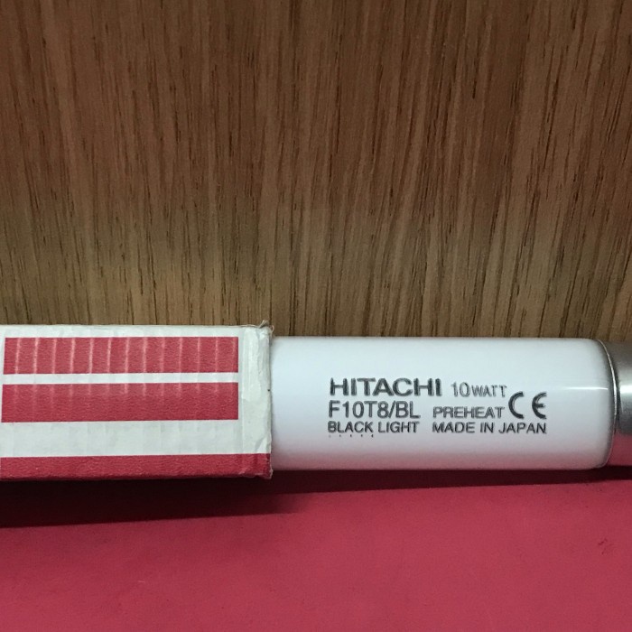 :::::::] TL UV Serangga / Nyamuk 10w T8 F10T8/BL Hitachi Japan