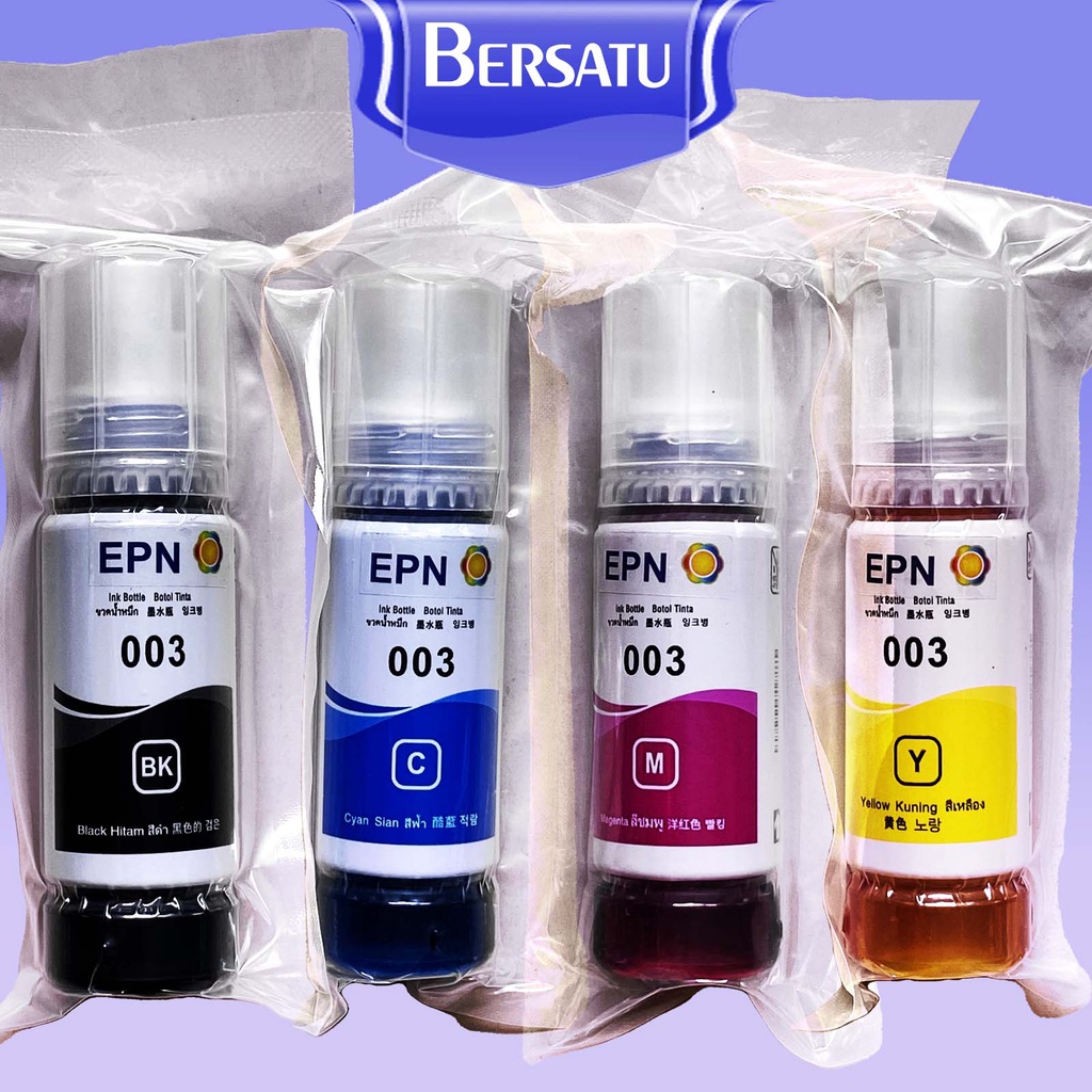 Tinta EPN 003 Refill Compatible Epson 003 untuk Printer Epson L 1110 1210 1250 1256 3100 3101 3110 3150 3210 3250 3256 5190 5290 No Box