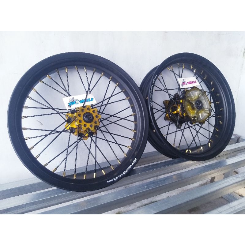 wheelset supermoto honda crf velg supermoto crf150 roda honda crf 150 velg sprint xd