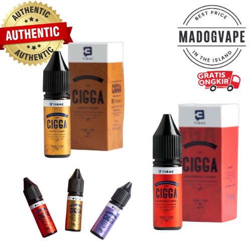 Liquid Saltnic Cigga 15ml | Cigga Series 15ml by Tigac | Cigga Blueberry | Cigga Strawberry | Cigga Coffee | Liquid Saltnic Murah