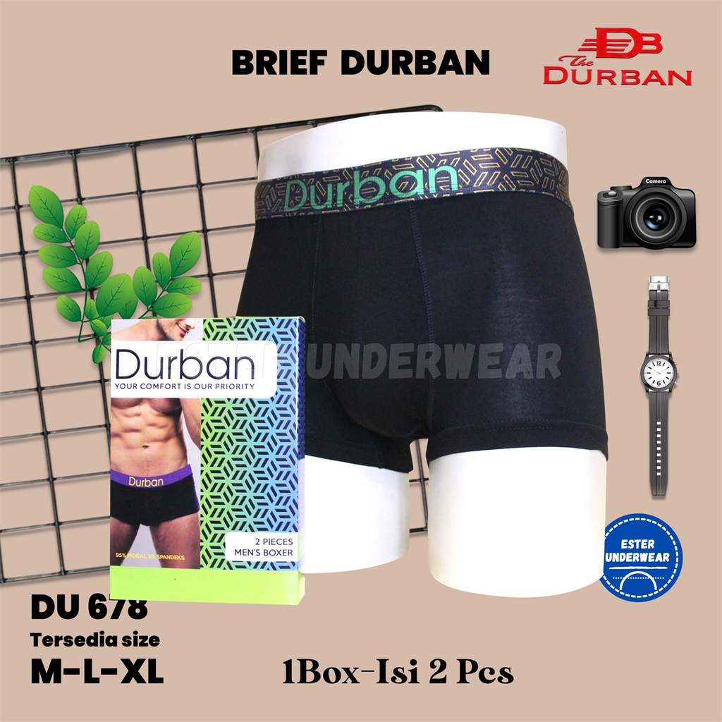 CELANA DALAM BOXER DURBAN DU 678 ISI2 Pcs