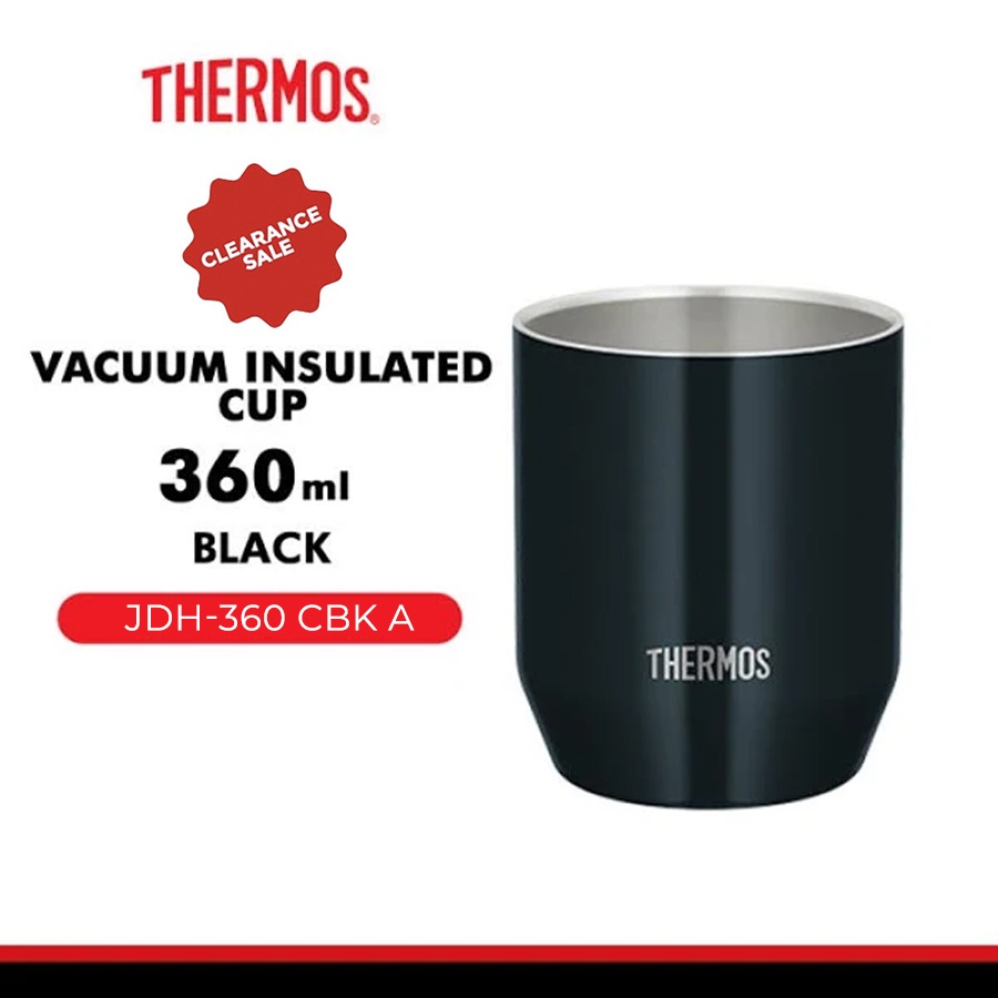 Thermos Vacuum Insulated Cup Black - 360ml JDH360CBK