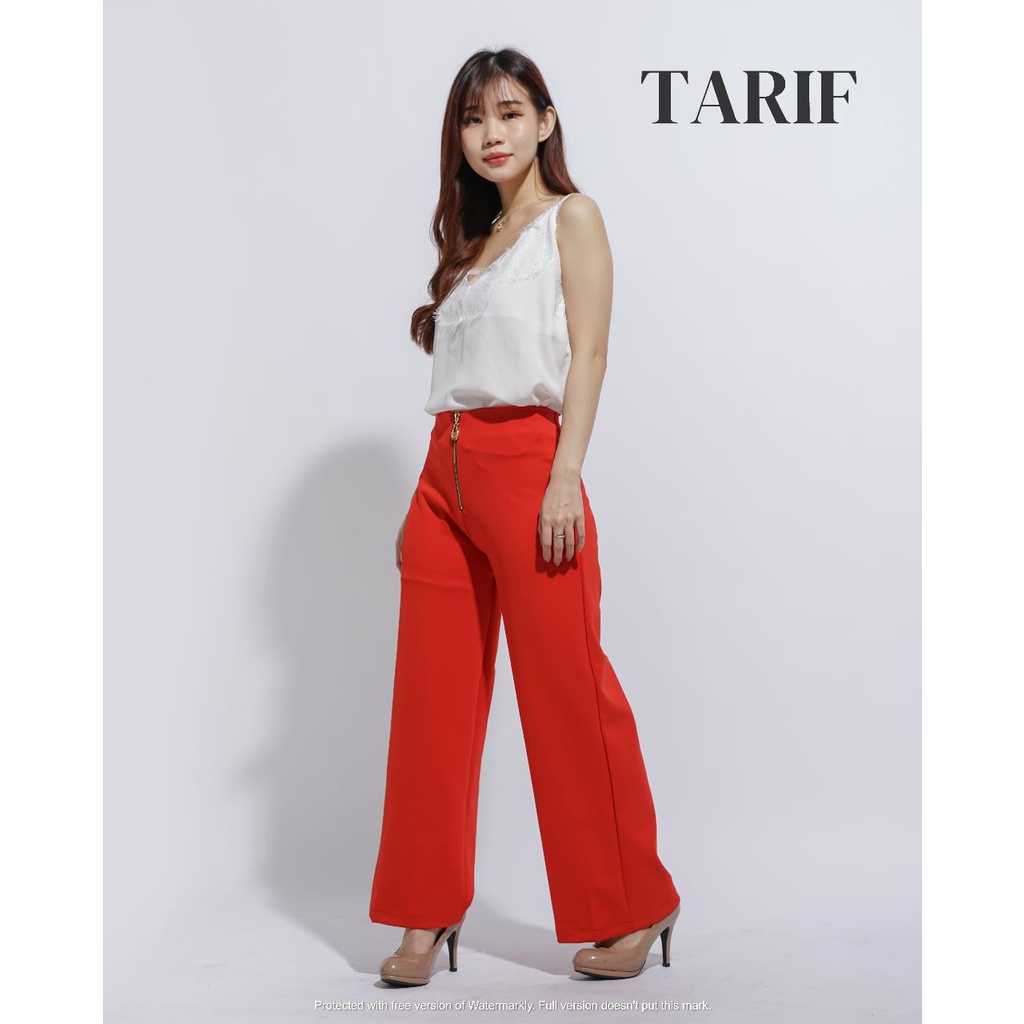 Raisa CELANA KULOT WANITA - By Tarif - CELANA PANJANG WANITA SLETING - CELANA HIGHWAIST (L200)