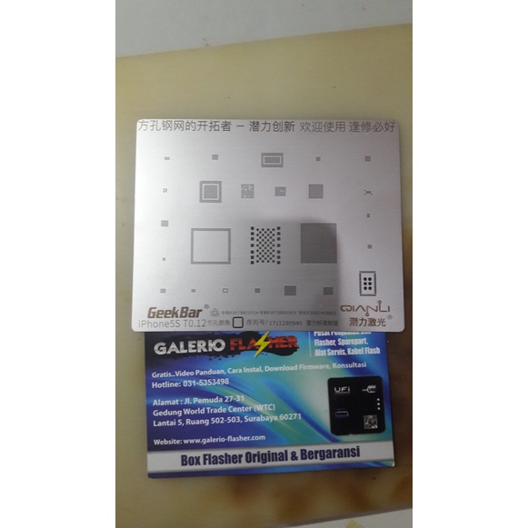 CETAKAN IC PLATE BGA IPHONE 5S GEEK BAR QIANLI SUPER PREMIUM