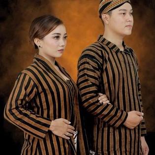 PRODUK KEREN G30 Baju couple lurik adat jawa Baju couple surjan Surjan lurik Baju lurik jogja solo s