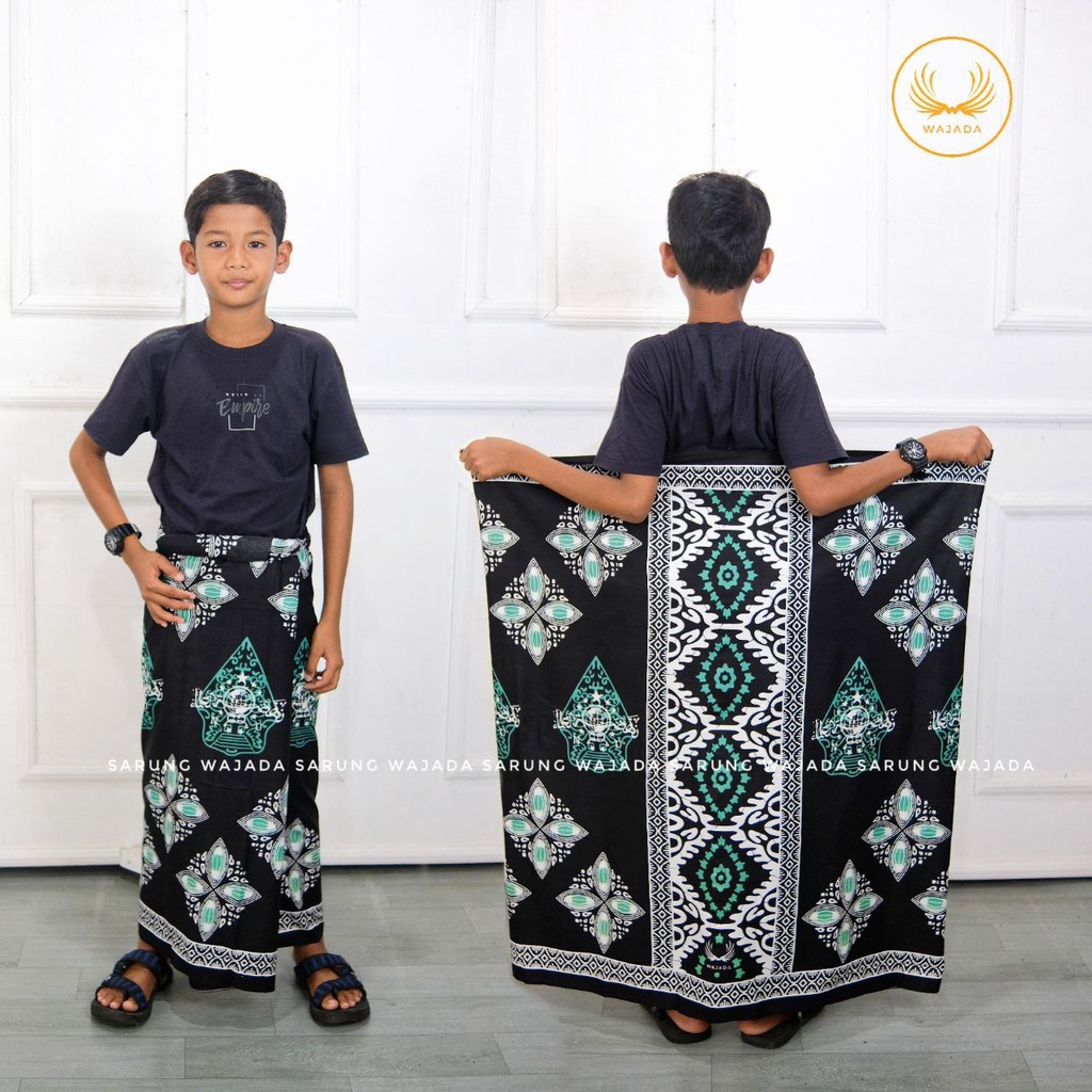 SARUNG BATIK ANAK TK SD MOTIF TERBARU | SARUNG BATIK AQIL | SARUNG MUZA | WAJADA TERLARIS