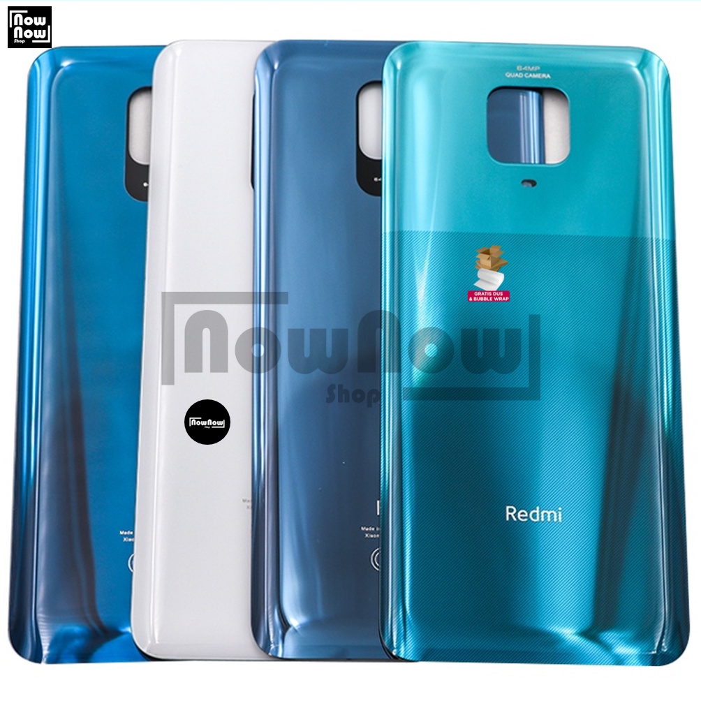 Backdoor Tutup Belakang Baterai Xiaomi Redmi Note 9 Pro / Note 9S M2003J6B2G Backcover Back Casing Housing Cover Belakang Back Case Panel Replacement