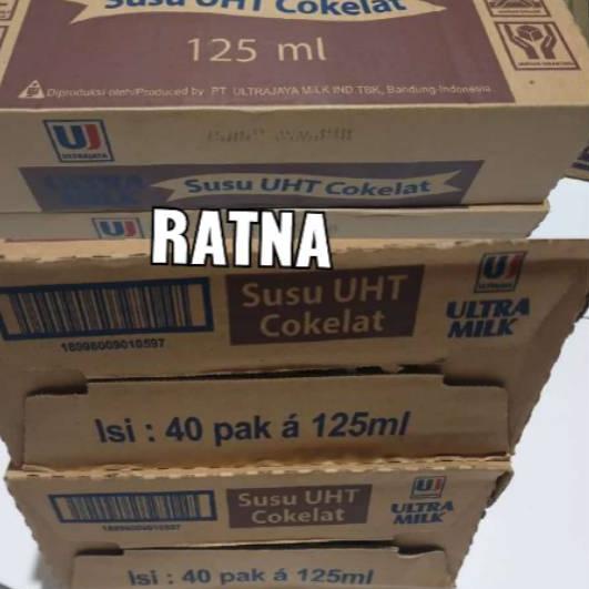 

☄ SUSU ULTRA MILK UHT COKELAT MINI 125ml 1 Dus isi 40 pcs ☜