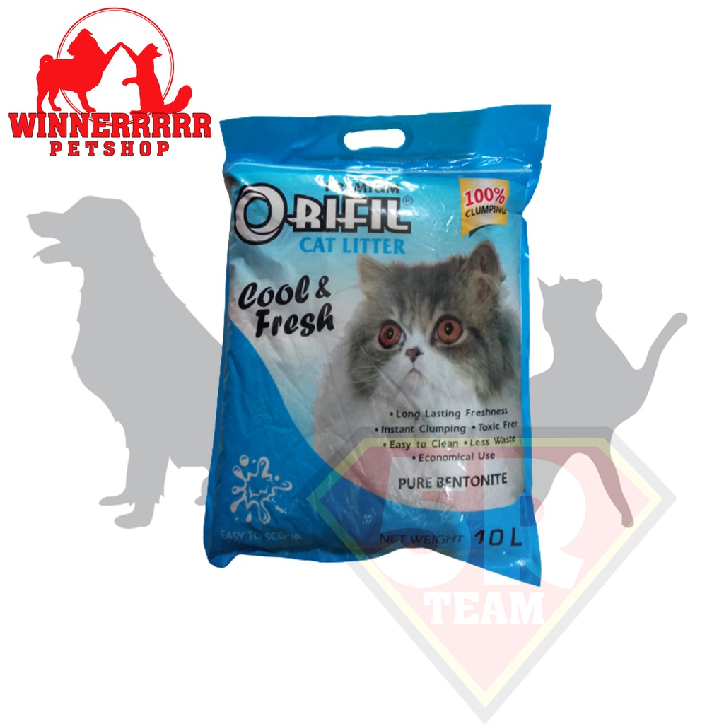 Pasir Orifil 10 Liter/Pasir Kucing Orifil 10 Liter/Pasir Kucing Wangi Harga Murah