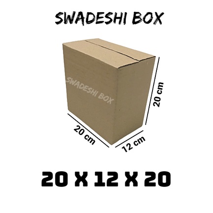 

kardus/karton/box uk. 20x12x20 cm untuk packing singlewall polos