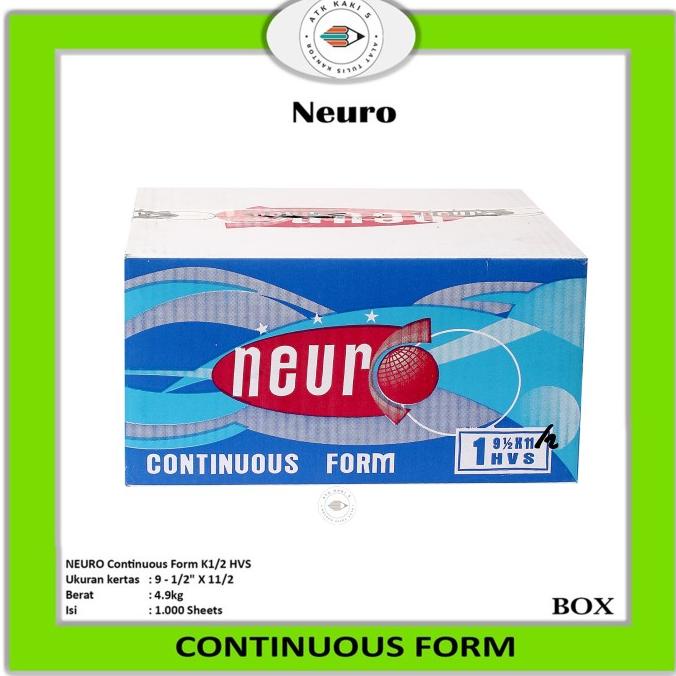 

Continous Form 91/2 X 11 1 Ply/2 ( K1/2 Neuro ) / Kertas Komputer