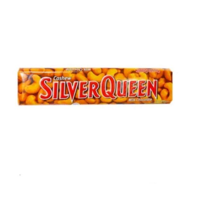 

Top banget Silverqueen Silver Queen Cashew Kacang Mede 58gram 58 gram (ex 62gram 62 gram)