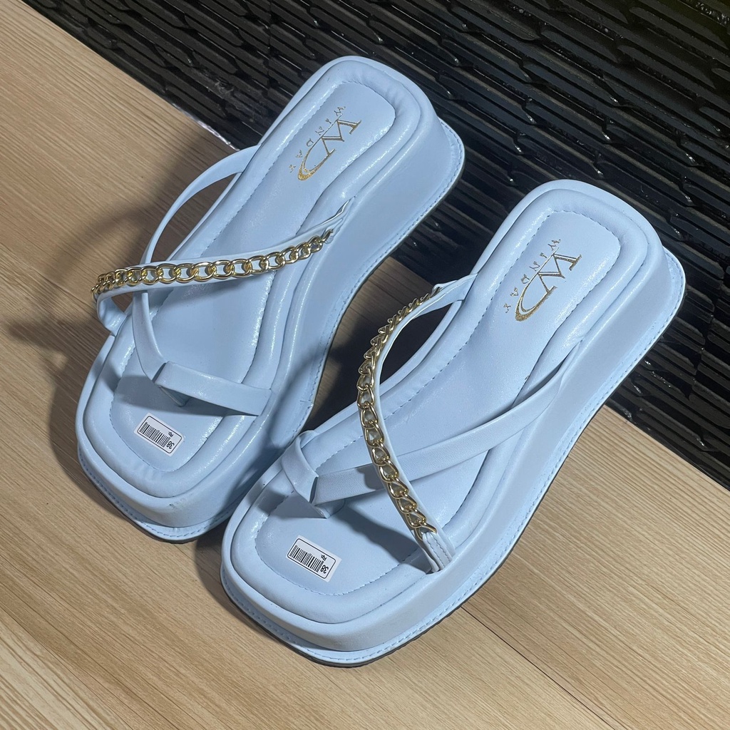 Winday LALISA - Sandal Platform Sandal Jepit Wanita Tali Rantai