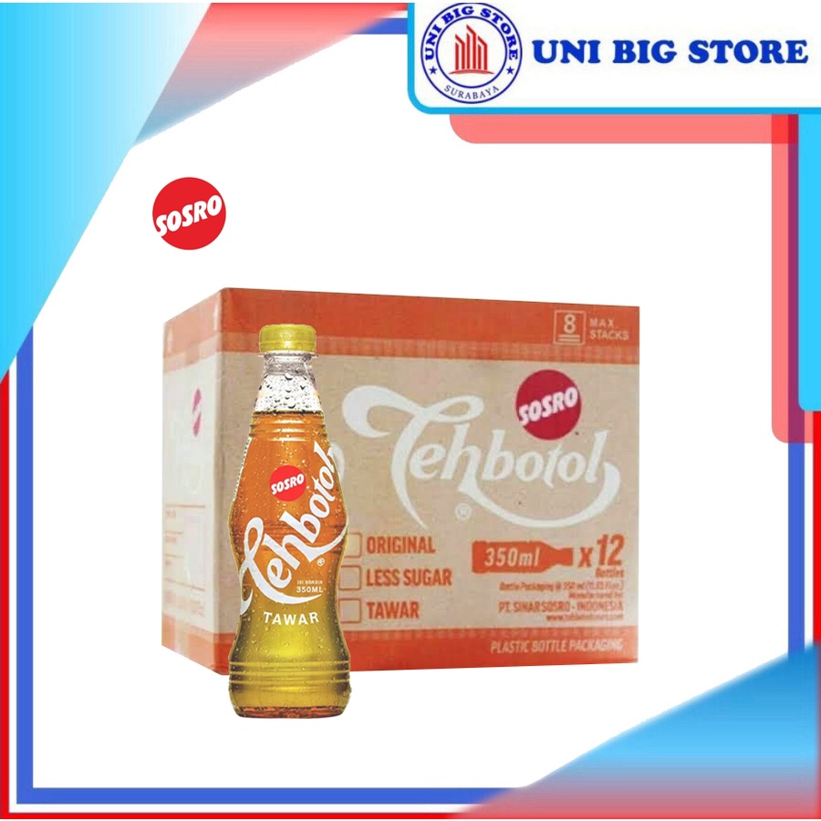 

Teh Botol Sosro Tawar 350 ml x 12 pcs DUS Unsweetened Jasmine Tea