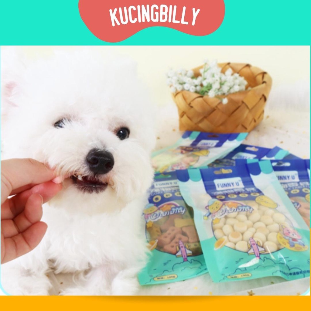 FUNNY U GOAT MILK SNACK KALSIUM KUCING ANJING CEMILAN TREAT