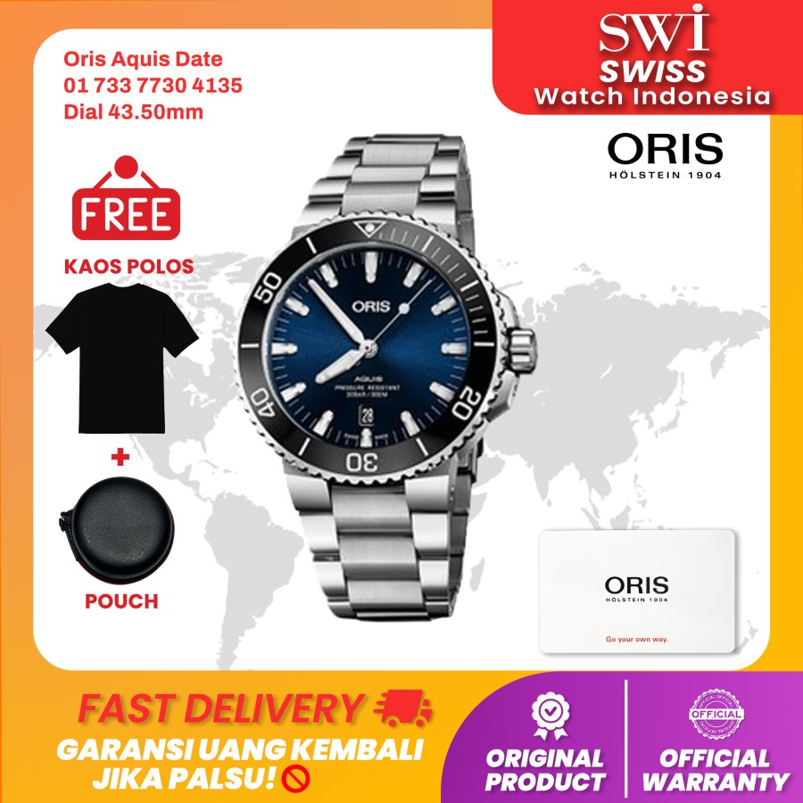 Jam Tangan Pria Oris Aquis Date 01 733 7730 4135