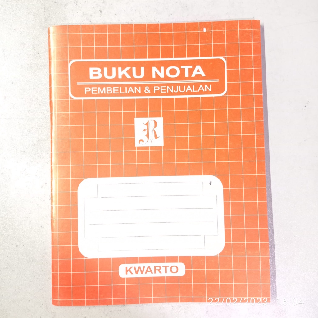 

Buku Nota Pembelian Dan Penjualan Kwarto