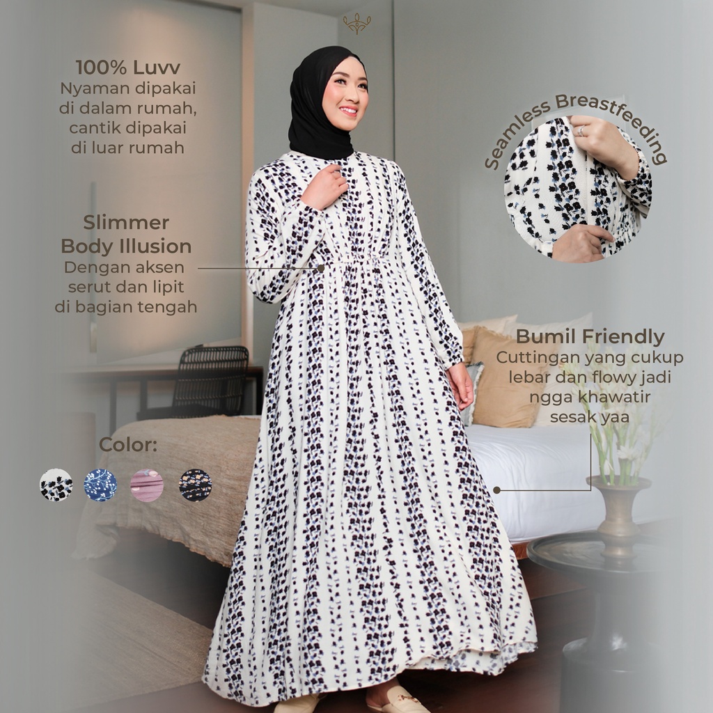 Wimi.id Luvia Homeydress | Baju Ibu Hamil dan Ibu Menyusui