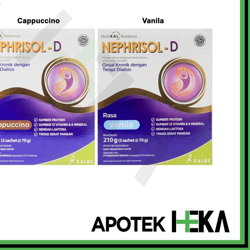 

♗ Nephrisol-D Vanila 210 gram - Susu Pasien Ginjal Dialisis ✬