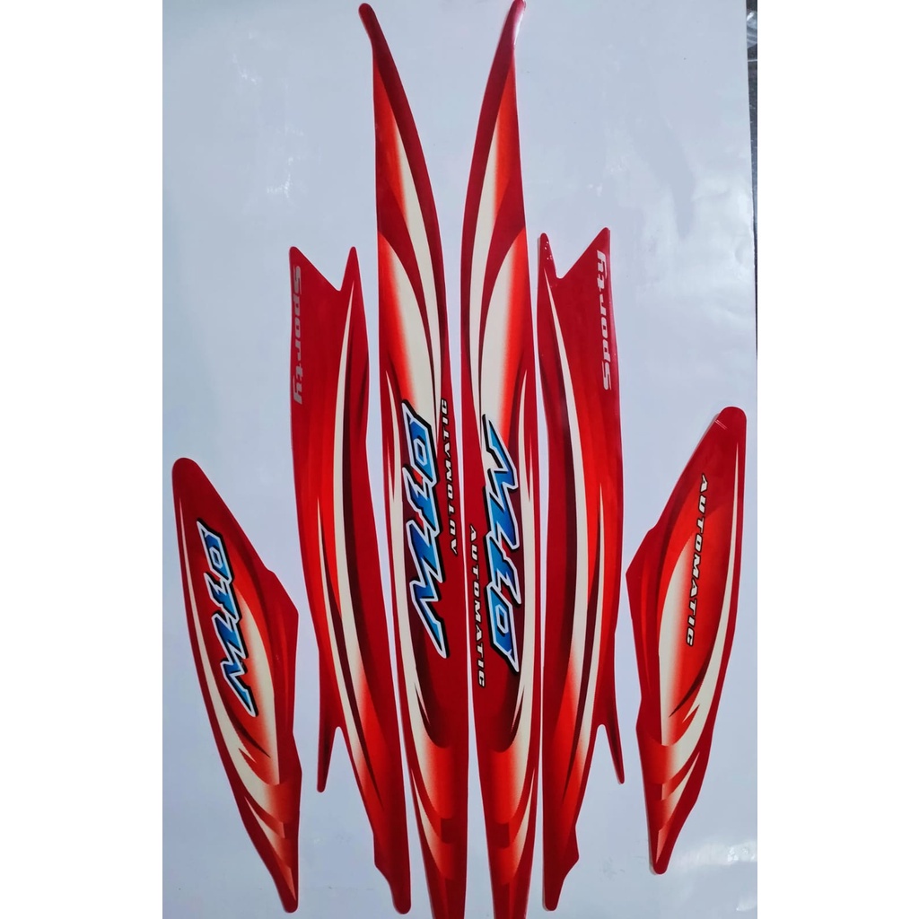 Striping Stiker List Body Standar Motor Yamaha Mio Sporty 2007 Standar List Stiker Mio Sporty 2007
