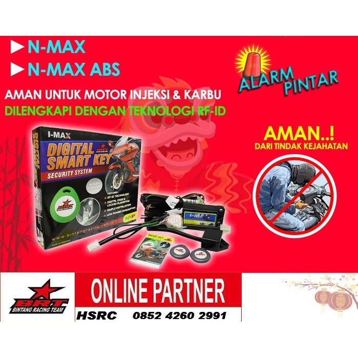 Murah Alarm Motor Smart Key Brt Nmax Abs Alarm Remote Digital All New