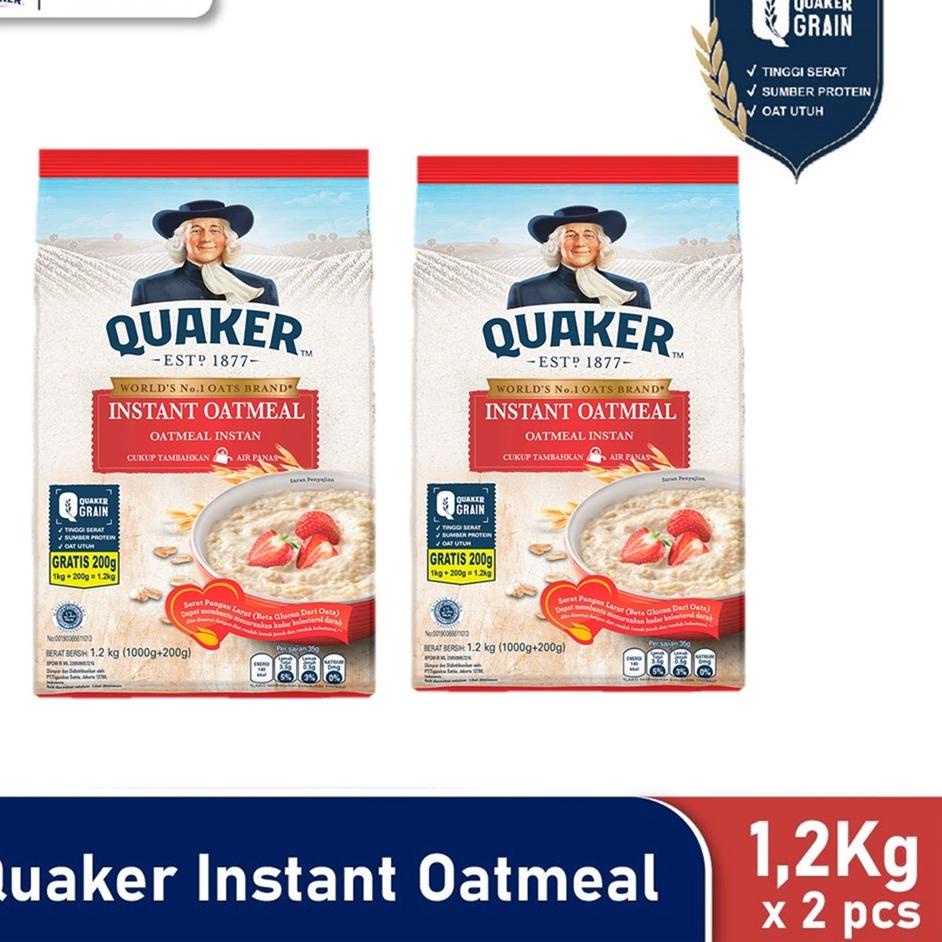 

✸ Quaker Instant Oatmeal 2 x 1200 gr ✈