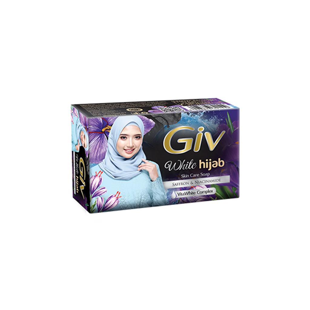 Giv White Hijab Sabun Mandi Batang Saffron & Niacinamide 72 gr Image 2