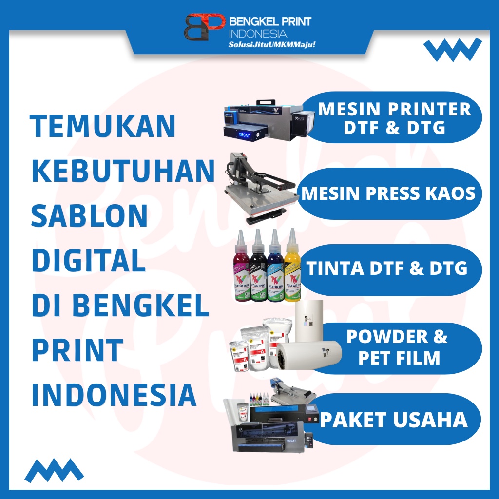 Mesin Printer UV LED Flatbed DTF