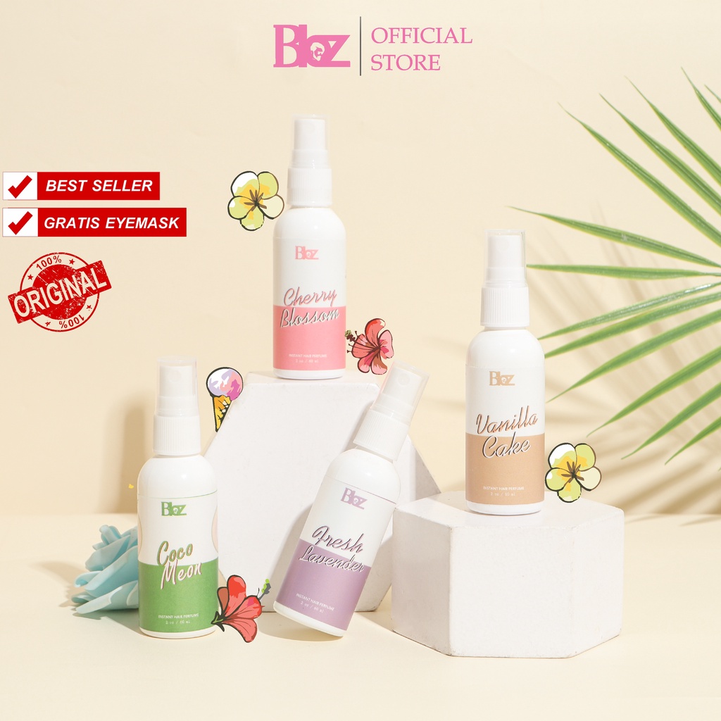 Parfum Rambut Instan Wanita / Pewangi Rambut Bibz 60 ml