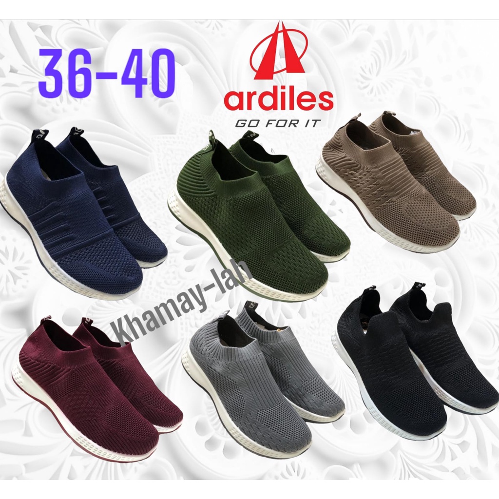 SEPATU SLIP ON IMPORT KDM RAJUT TANPA TALI UNTUK JOGING, SENAM, KERJA WANITA KEKINIAN