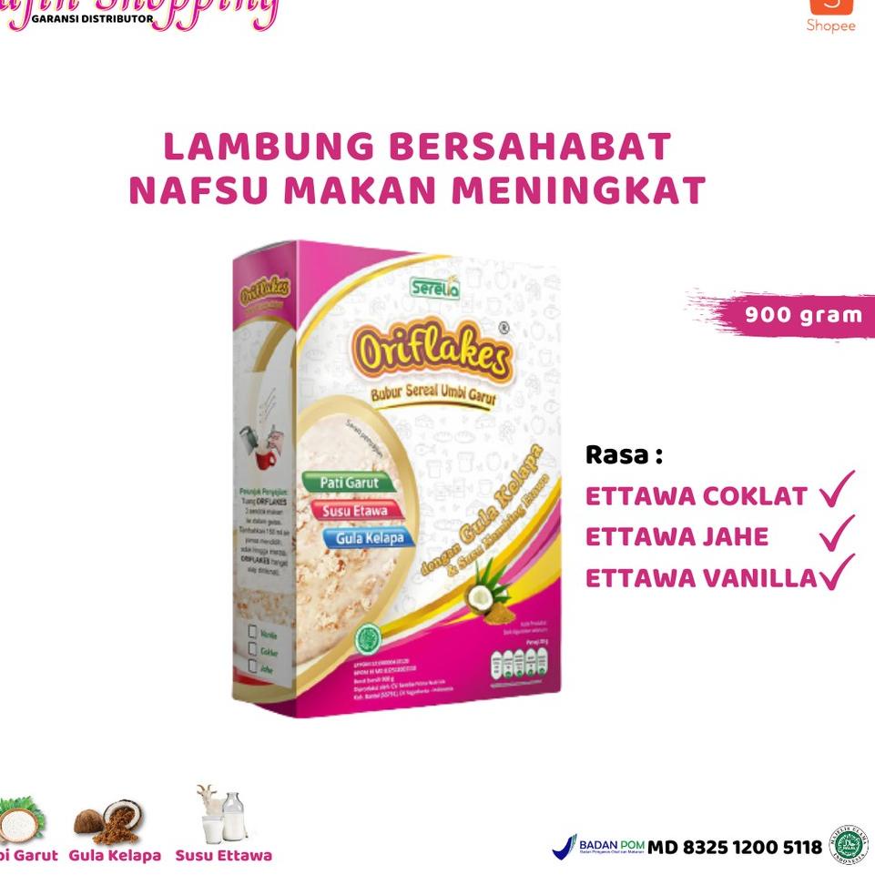 

Laku Keras Oriflakes gastro 900 Gram Sereal Umbi Garut Asam Lambung susu oriflakes gaztro etawa