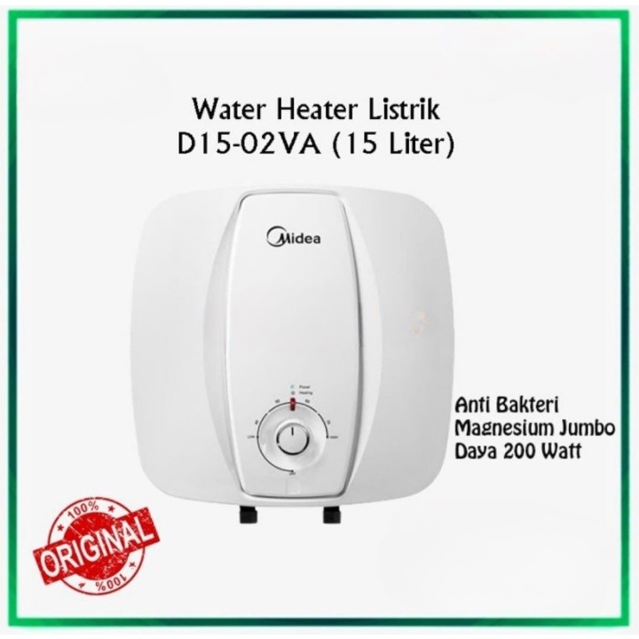 Water Heater Listrik Midea 15 Liter D 15-02Va / Pemanas Air Midea 15 L