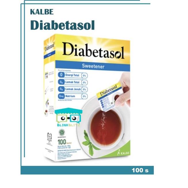 

➼ Diabetasol Sweetener Box Isi 100 Gula Diet Sachet Keto ☜