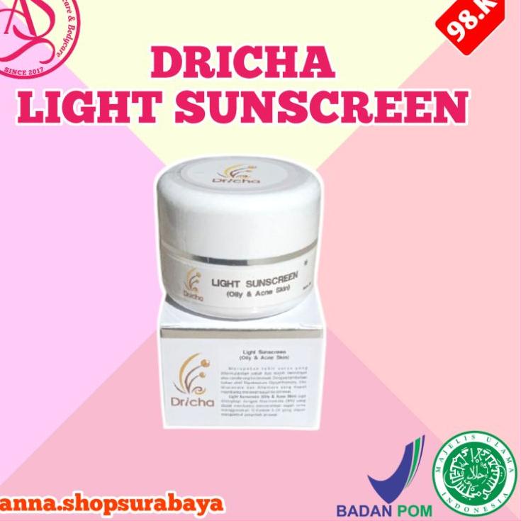 ✰ TERLARIS TERBESTSELLER LIGHTSUNACREEN DRICHA BYE DR IKA DRICHA SKINCARE READY STOCK SIAP KIRIM ♦