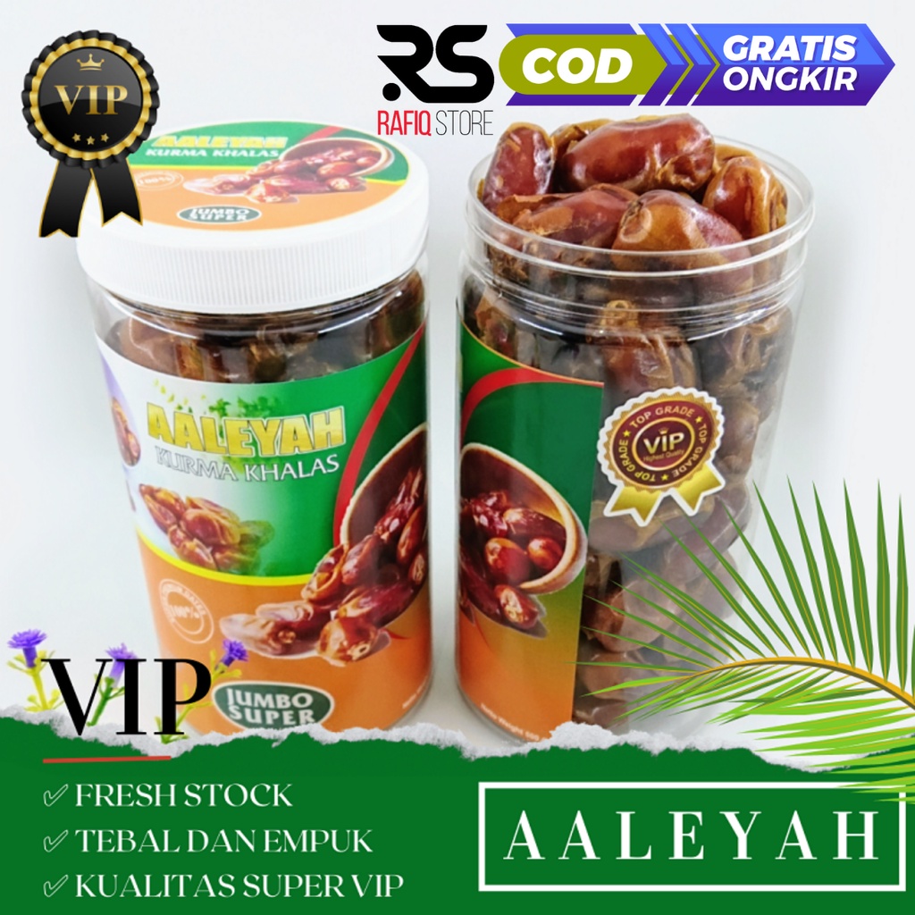 

Kurma Khalas Premium VIP Aaleyah 500 Gram SUPER Quality