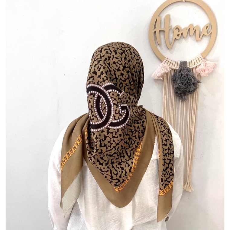 JILBAB SEGI EMPAT MOTIF CC LEOPARD SERIES/HIJAB VOAL PREMIUM/KERUDUNG MOTIF 2023