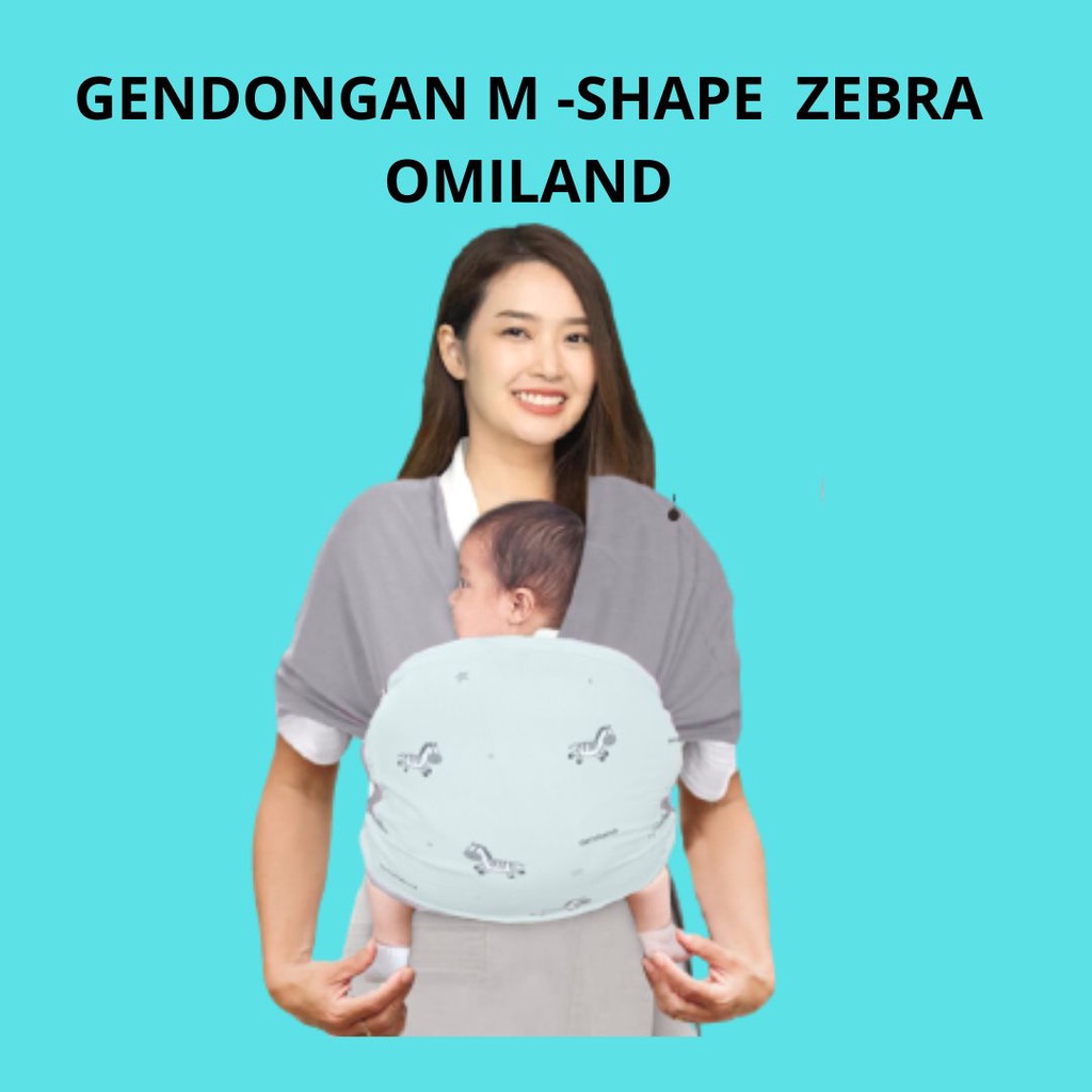 Omiland Gendongan Bayi Instant M-Shape Zebra Series - OPG300M-Shape