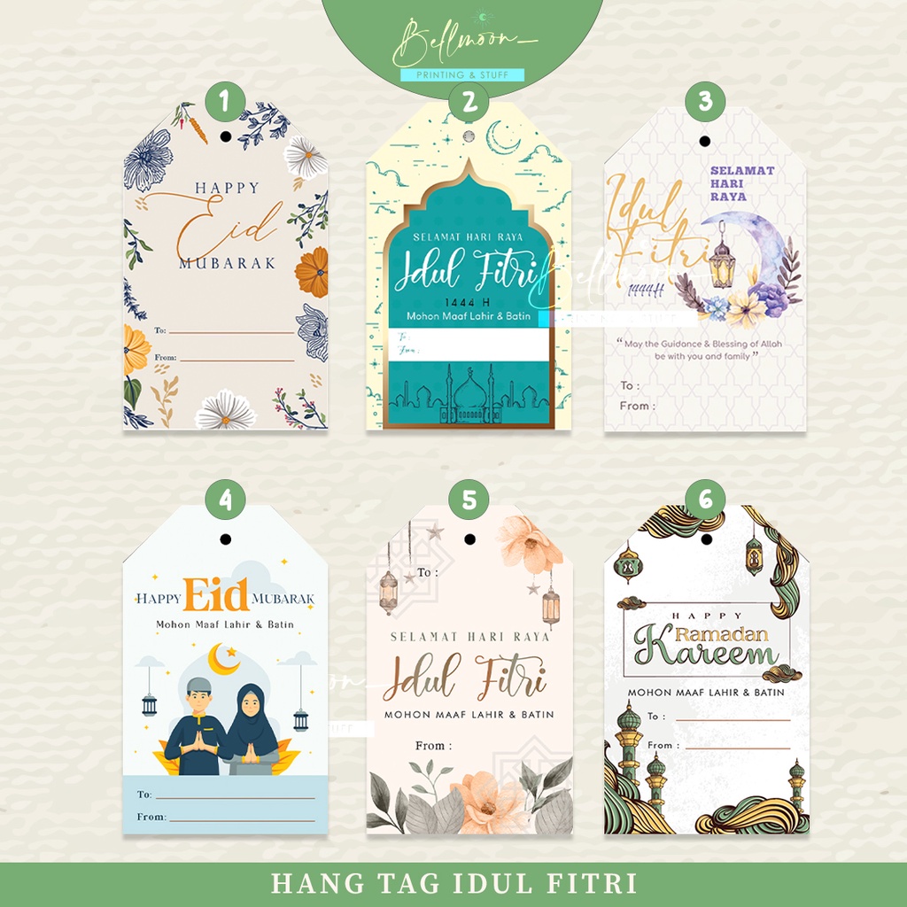 

HANG TAG IDUL FITRI / gantungan label LEBARAN EID #ID01