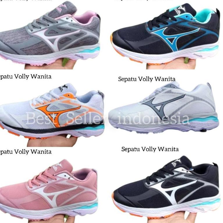 SIAP KIRIM Sepatu Volly Wanita Mizuno Wave Runing Ukuran 36 37 38 39 40 Sepatu Volly Wanita