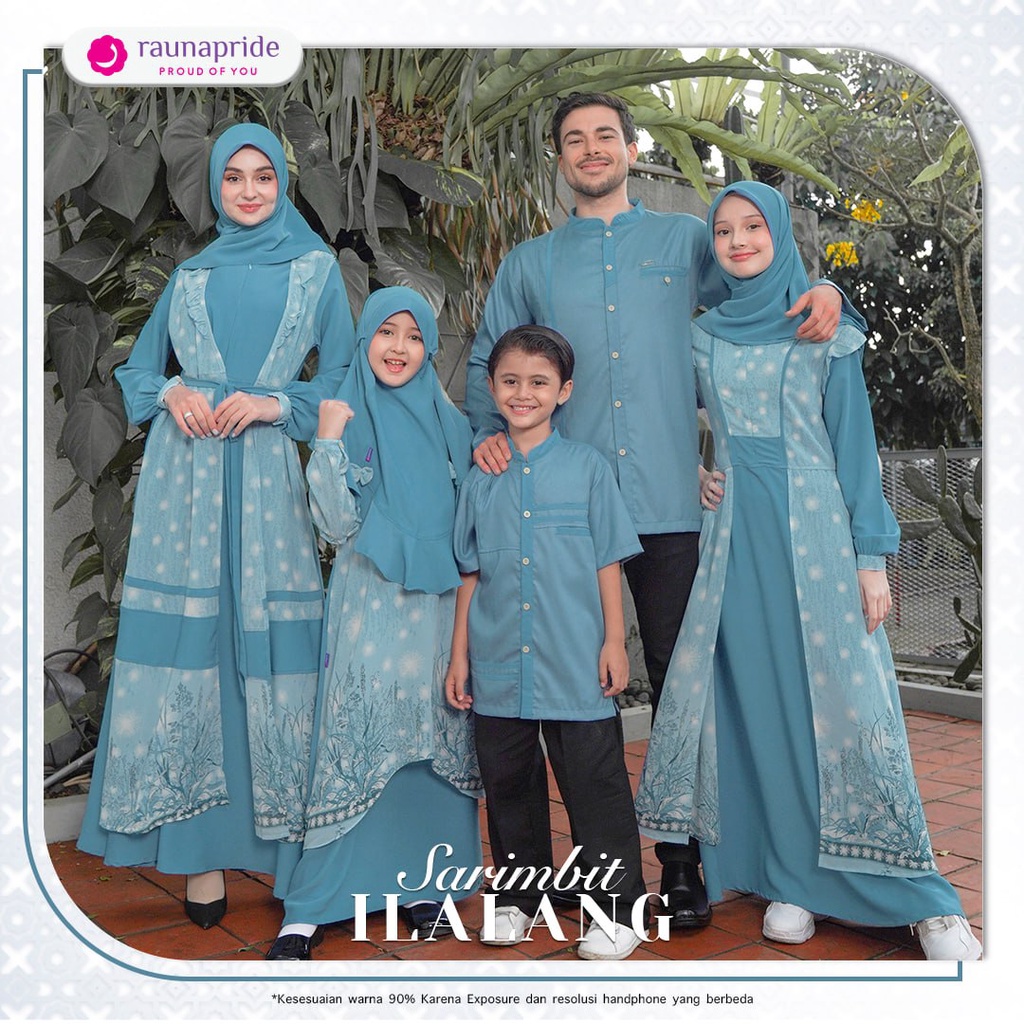 Sarimbit Rauna Ilalang Blue Baju Couple Pasangan Terbaru 2023
