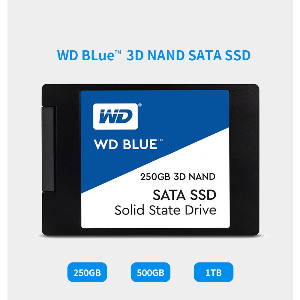 【READY STOCK】WD Blue SSD 3D Nand 250GB Sata 3 - WD Blue 3D 250 GB 2.5&quot;