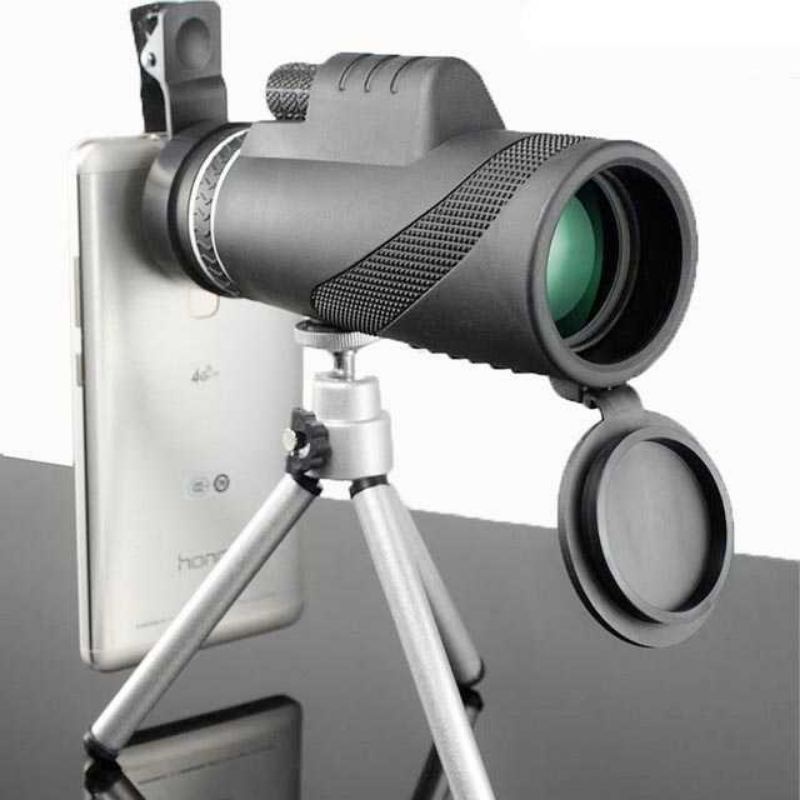 MOGE Teropong Monokular Smartphone Hiqh Quality 40 x 60 - KL1040 Teleskop with Tripod Lensa Kamera Smartphone