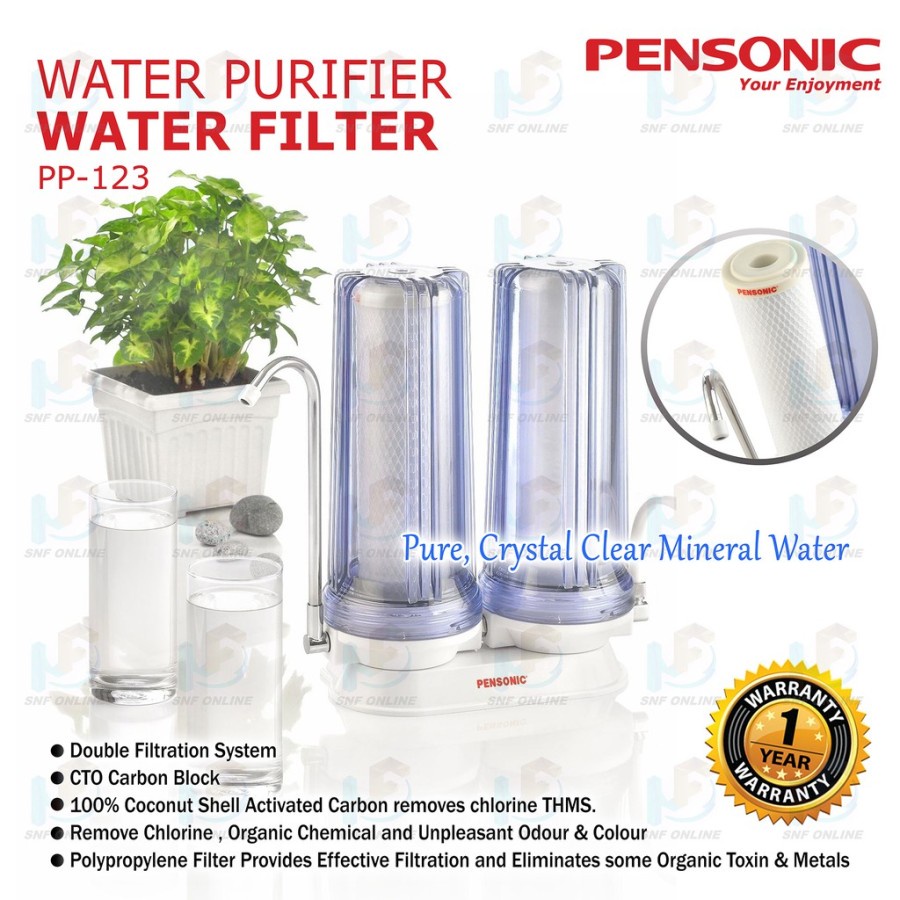 Pensonic Water Purifier Filter PP-123 PP123 Filter Air Jernih Promo