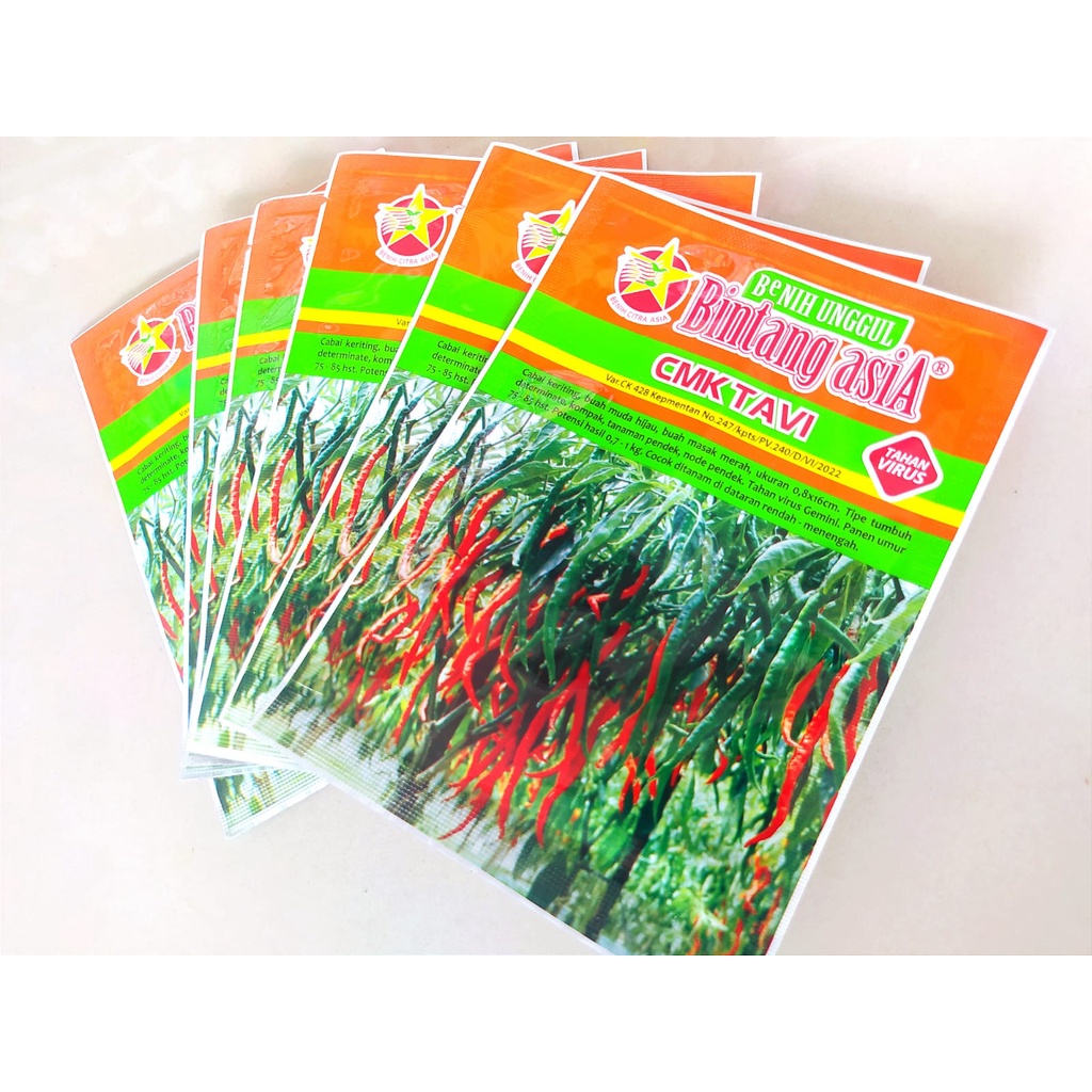 Benih Cabai Merah Keriting Tahan Virus - CMK TAVI 10 gr