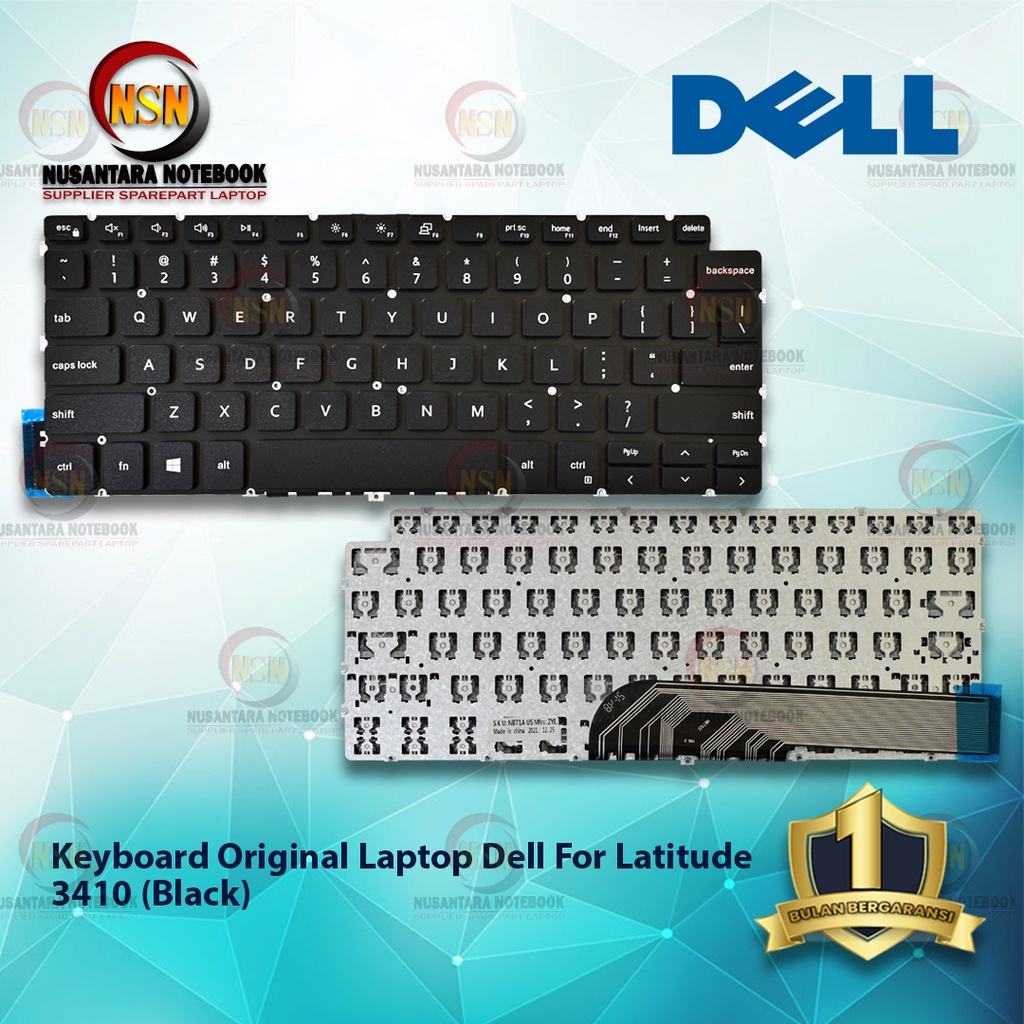 Keyboard Original Laptop For DELL LATITUDE 3410 (Black)