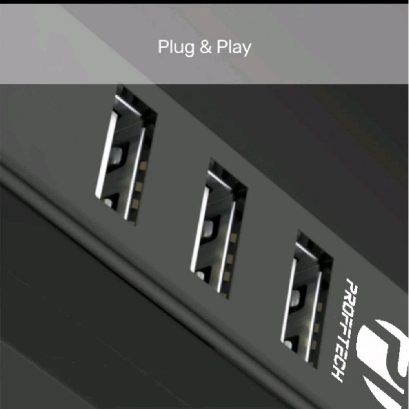 Usb Hub 4 Port Profftech 480Mbps Hi-Speed Support 2x1 TB