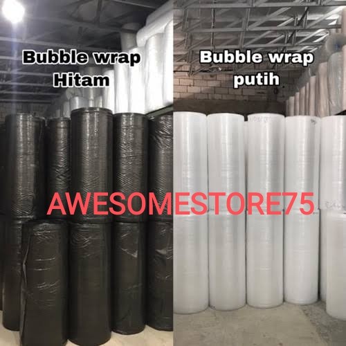 50 METER x LEBAR 125 cm BUBBLE WRAP HITAM BLACK per Roll 125 cm x 50 meter Paking Packing Plastik Pembungkus Terbaik Termurah Grosir