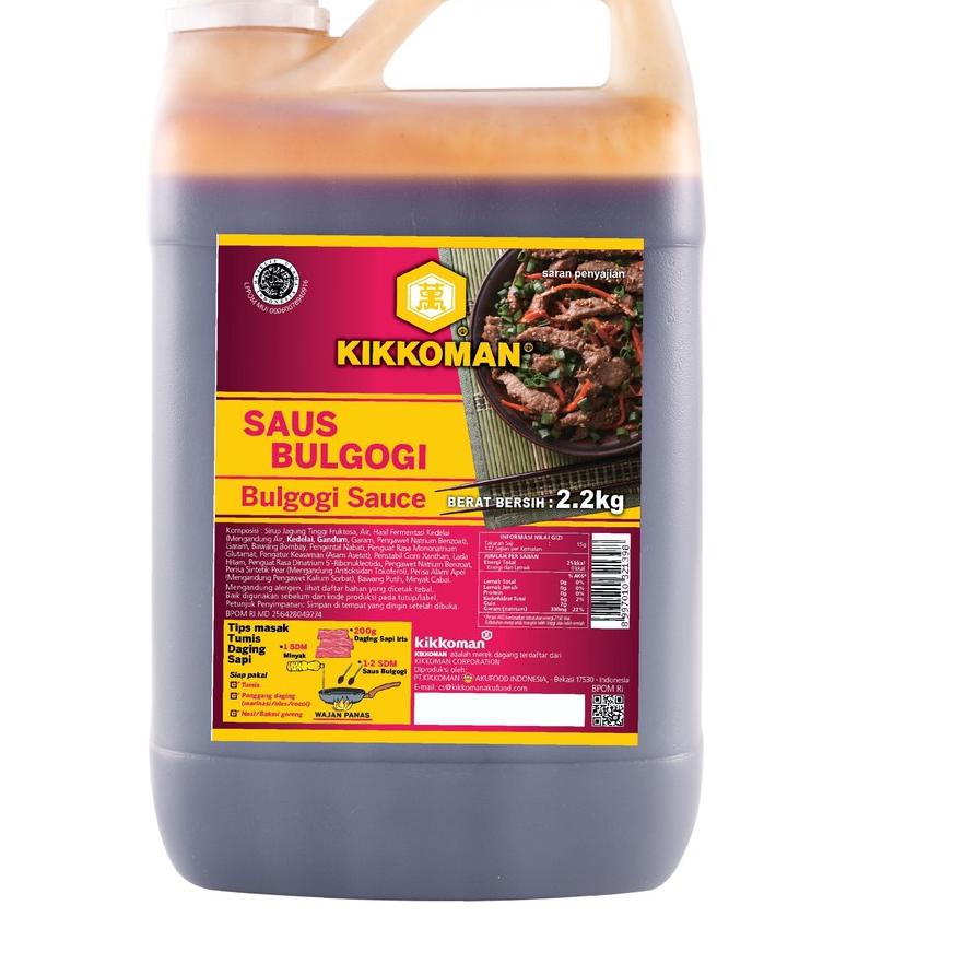 

➦ KIKKOMAN saus Bulgogi Halal jerigen 2L ☻