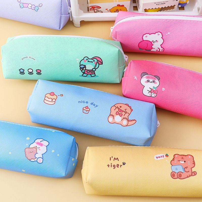 TEMPAT PENSIL MAKE UP AESTHETIC KARTUN KOREA LUCU RT 71